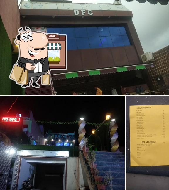 The exterior of DFC restaurant