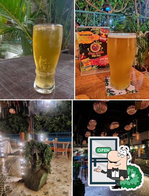 The image of exterior and drink at The Secret Garden