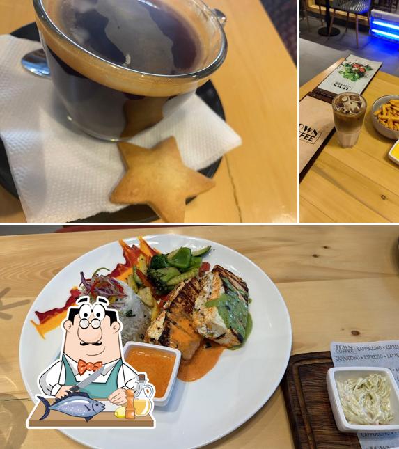 Grilled salmon at Town Coffee 3.0