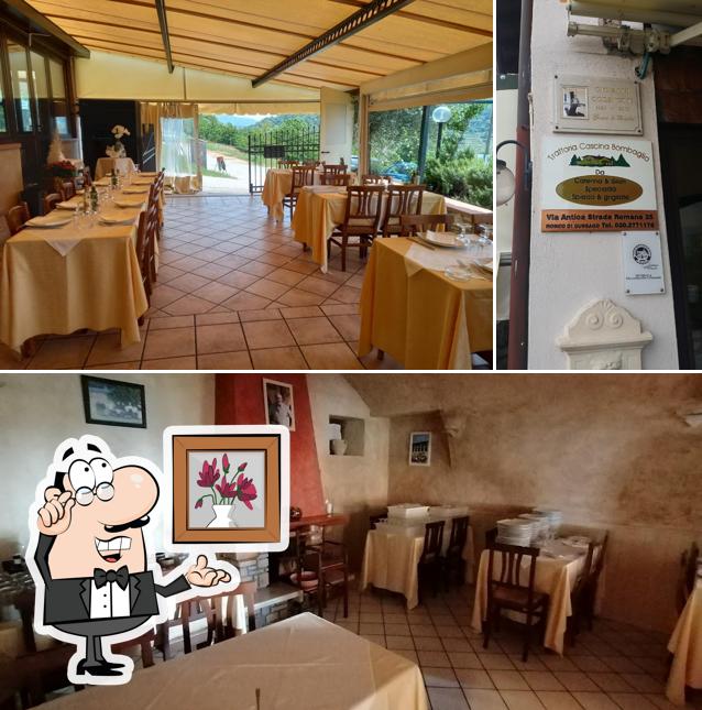 Gli interni di Trattoria Cascina Bombaglio