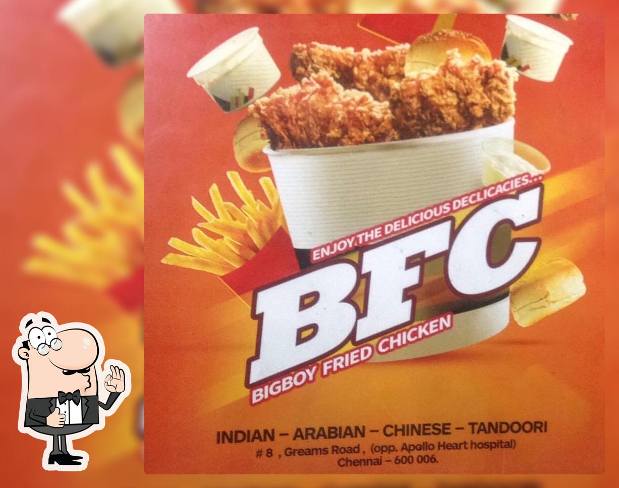 The advertisement displays information about BFC