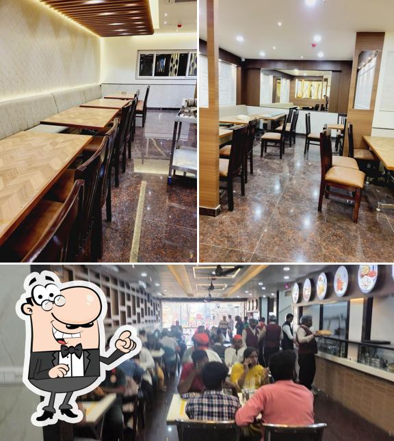 The interior of Udupi Ayodhya food palace