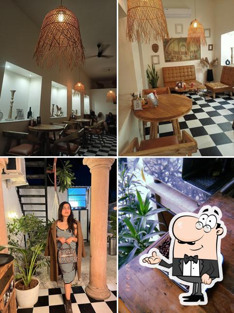 Take a seat at one of the tables at Triple Two (222)