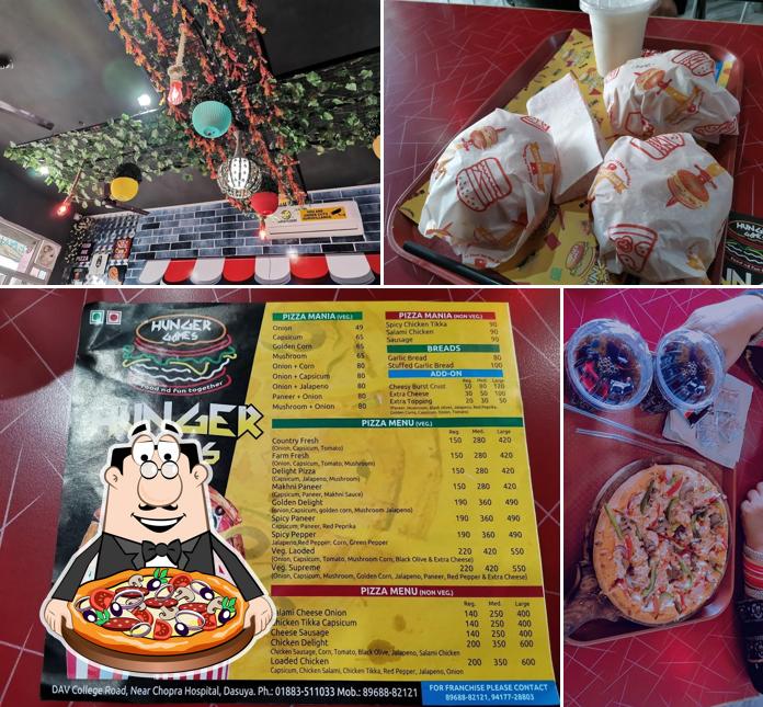 Pick different kinds of pizza