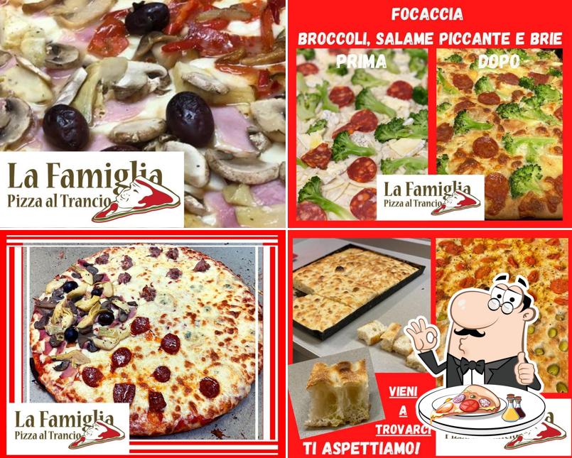 A Pizzeria La Famiglia, puoi provare una bella pizza