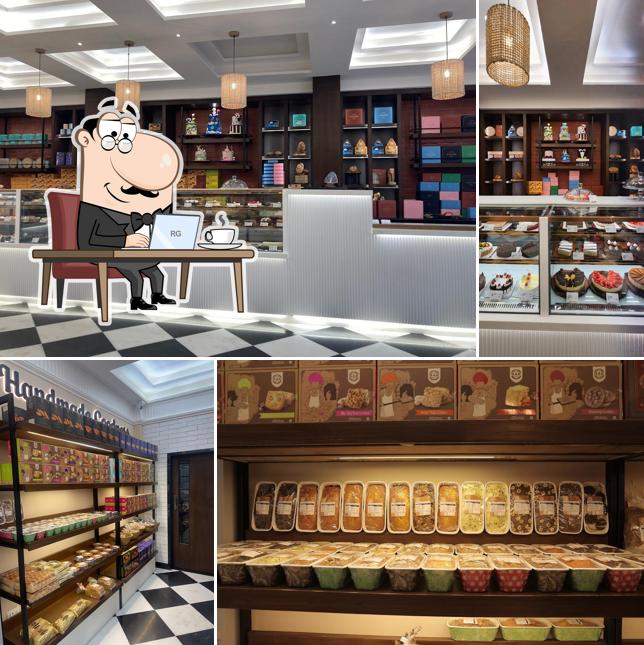 The interior of 15 AD Bakery - Udaipur