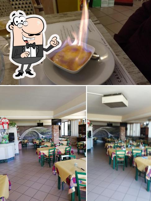 Guarda la foto che mostra la interni e cibo di Trattoria - Pizzeria Stefan di del Carlo Angela & C. Sas