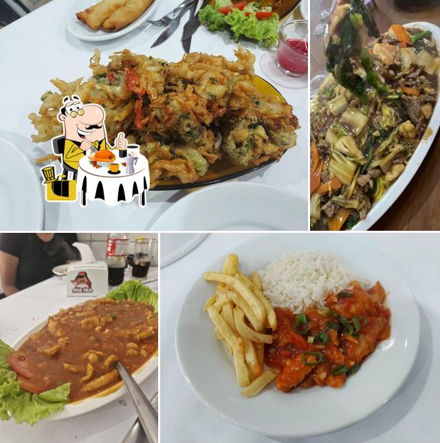 Platos en Restaurante chinês Shu Yan