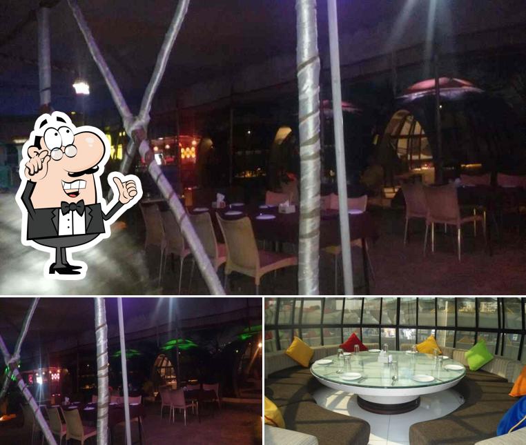 The interior of Hotel Crystal Hut