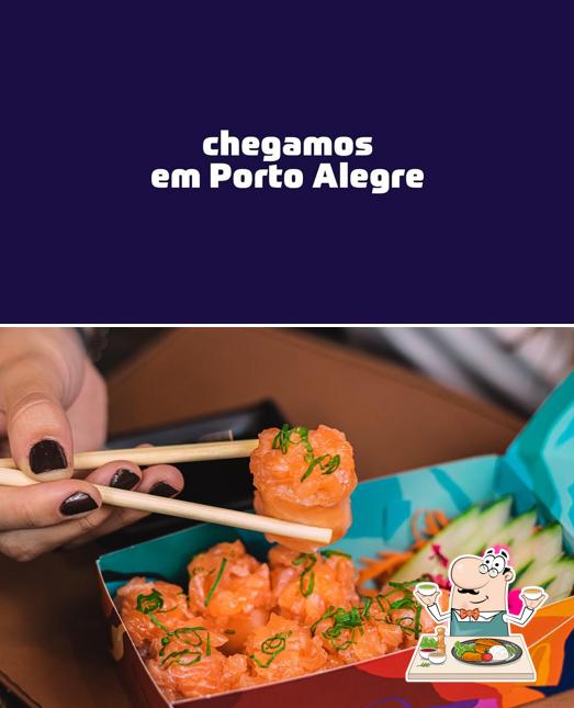 Comida em Mokai Express - Moinhos de Vento Sushi Delivery Experience