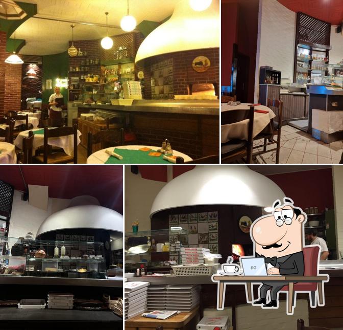 Gli interni di Pizzeria La Napa di Via Caccia