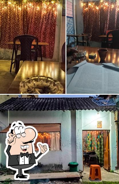 The interior of Tea café