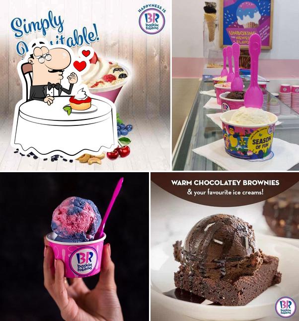 Baskin Robbins - Ice Cream Desserts serves a number of desserts