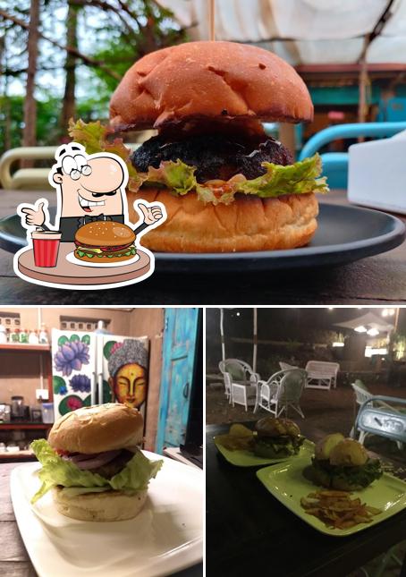 Try out a burger at Cafe maya