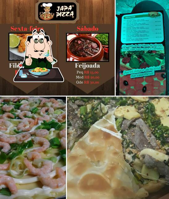 Platos en Japa Pizza