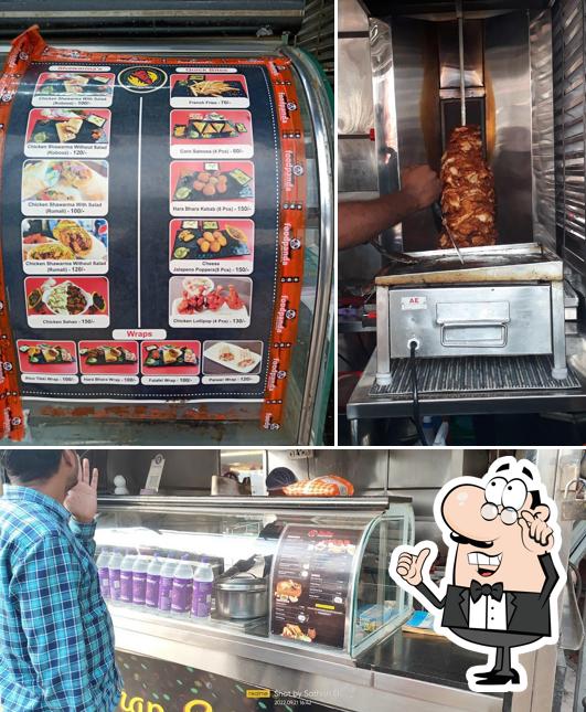 The interior of Shasha Shandaar Shawarmaa