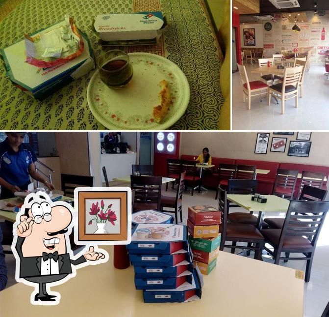 The restaurant's interior and dining table