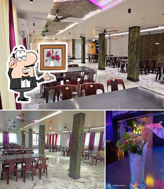 The photo of interior and alcohol at Hotel Navrang Bar & Family Restaurant
