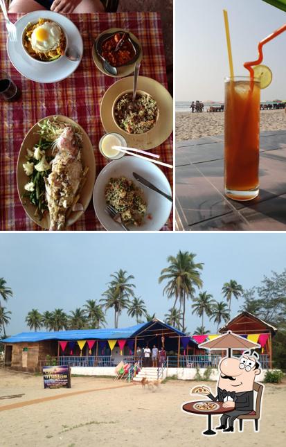 The picture of exterior and food at CAFE MANDREM