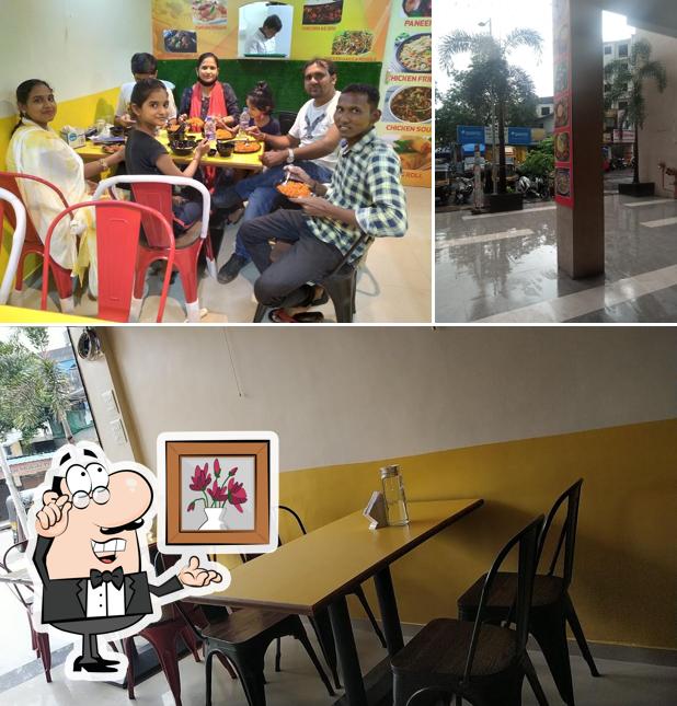 The restaurant's interior and exterior