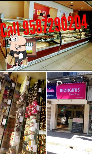 Monginis Cake Shop is distinguished by exterior and interior