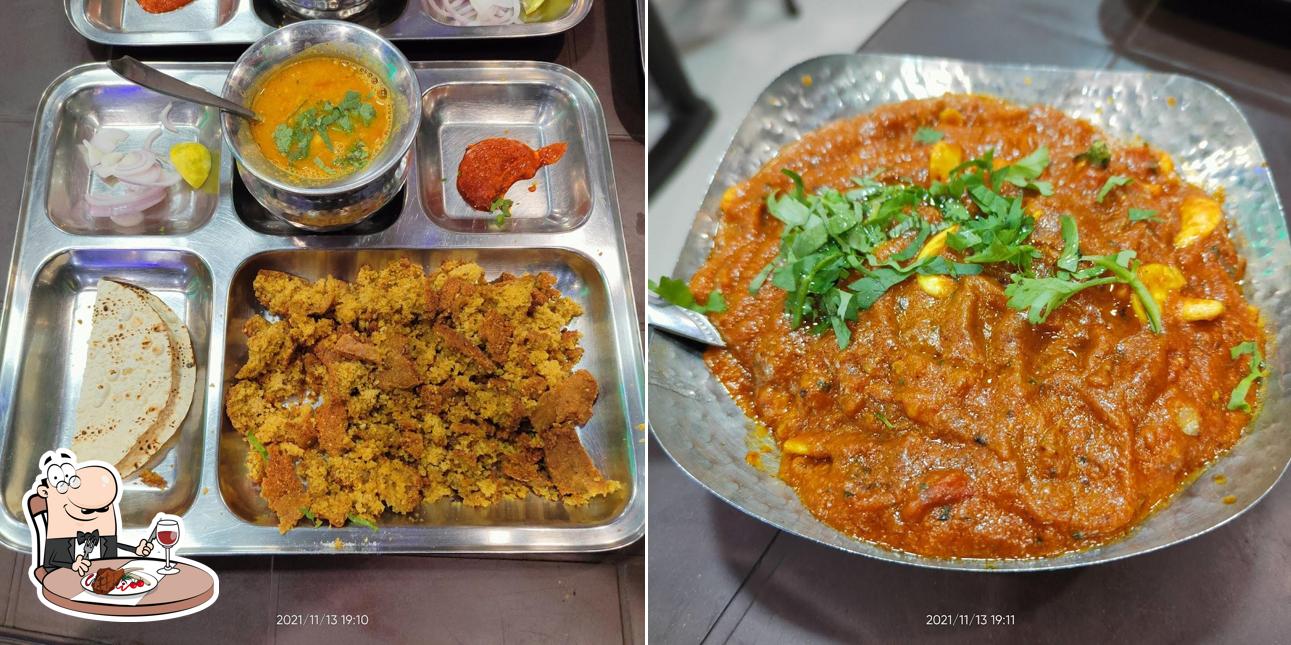 Get meat dishes at Param Sai Dal Bati