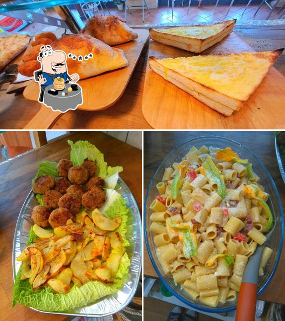 Platti al Pinseria Romana de' Zio