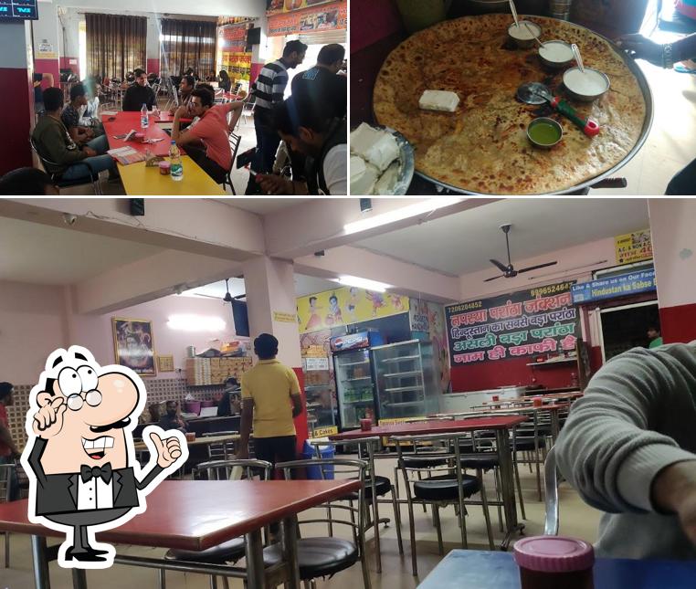 This is the photo depicting interior and food at Tapasya Paratha Junction