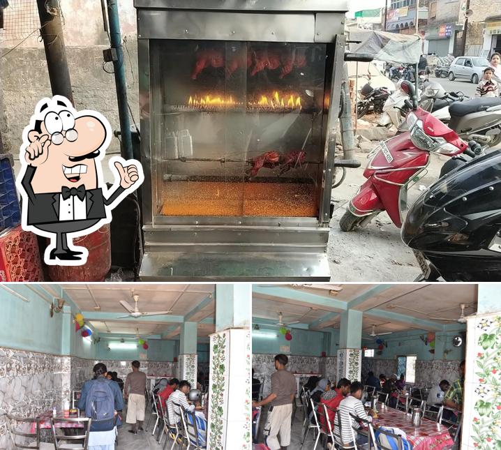 Take a seat at one of the tables at Haji Fast Food