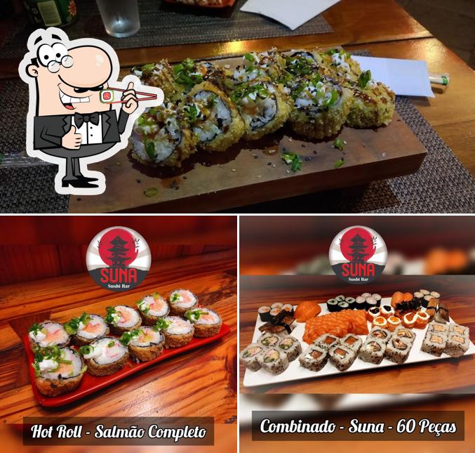 Prove diversas opções de sushi