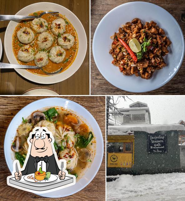 Meals at Darjeeling Steamers, Manali -Momo Restaurant Laphing Restaurant Boba Tea Restaurant in Manali