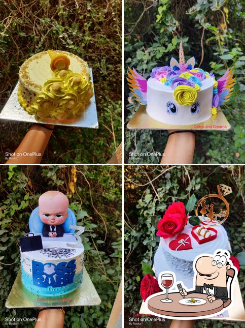 Food at Cakes and Creams Homemade cakes