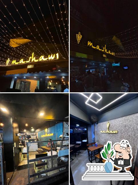 Among different things one can find exterior and interior at Mashawi grill