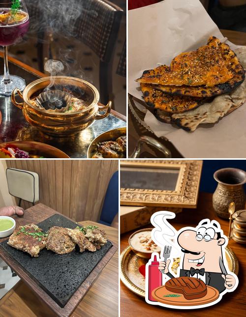 Meat dishes are served at Taftoon