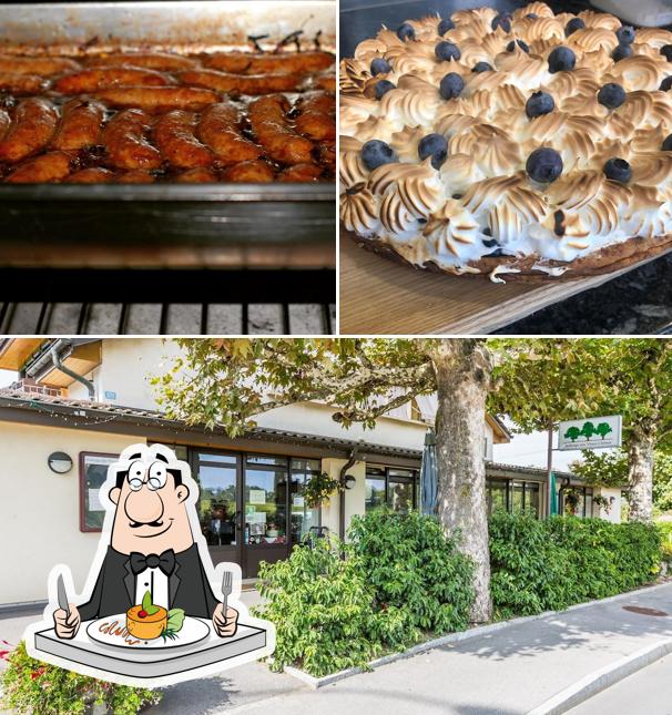 Cibo al Auberge des Vieux-Chênes