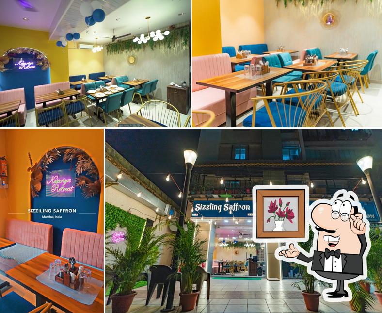 The interior of Sizzling Saffron Restaurant