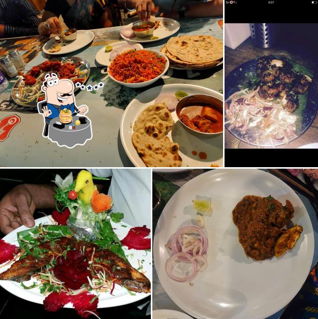 Food at Aangan Dhaba