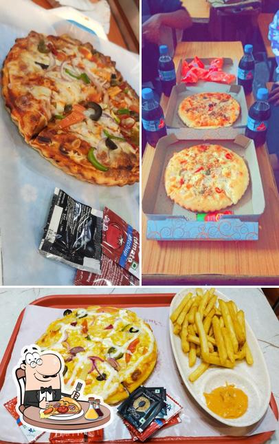 At BHOJI, you can try pizza