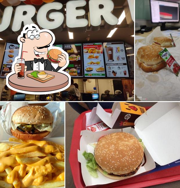 Try out a burger at Burger King