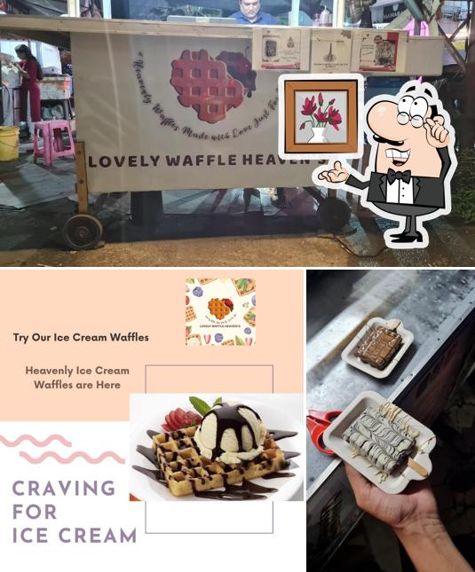 The interior of Lovely Waffle Heaven's