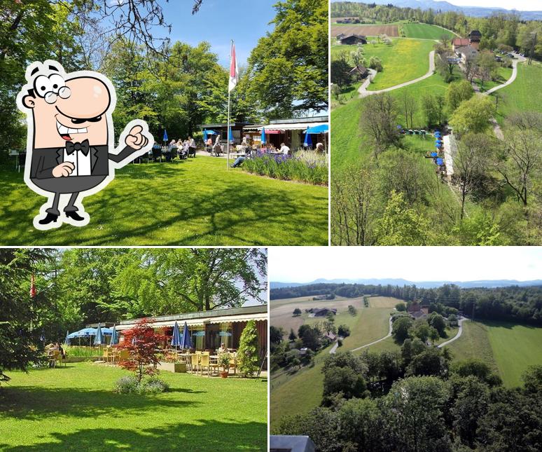 Goditi la vista dagli esterni di Liegehalle-Beizli