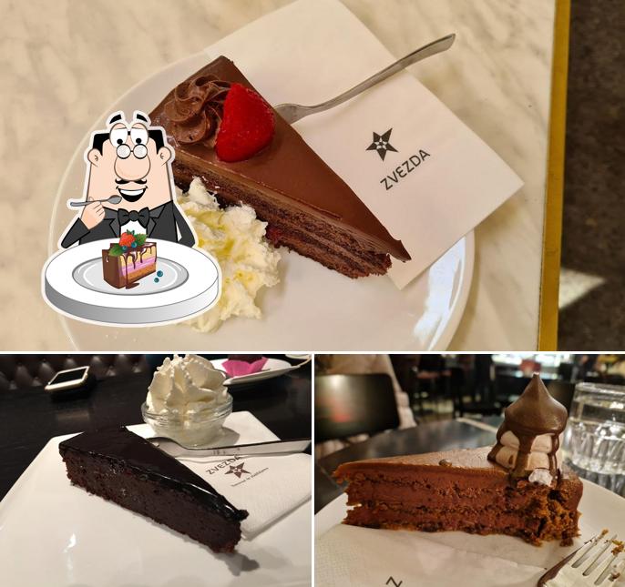 Torta al cioccolato al Kavarna Zvezda