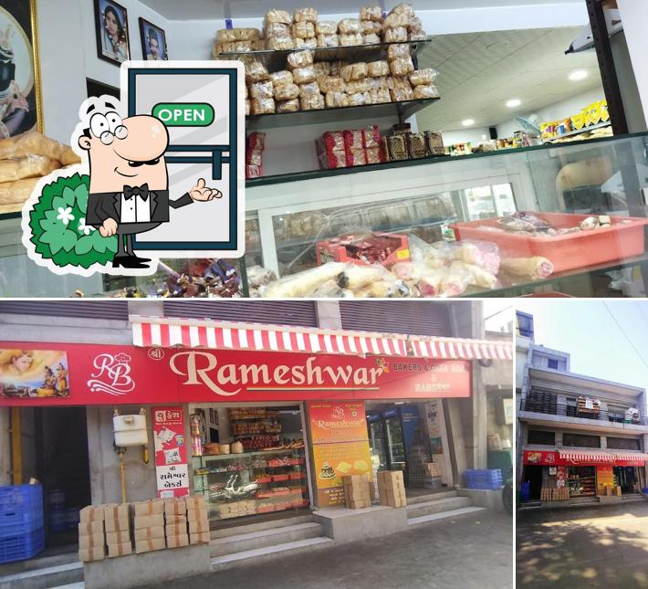 The exterior of Rameshwar Baker's & cake shop