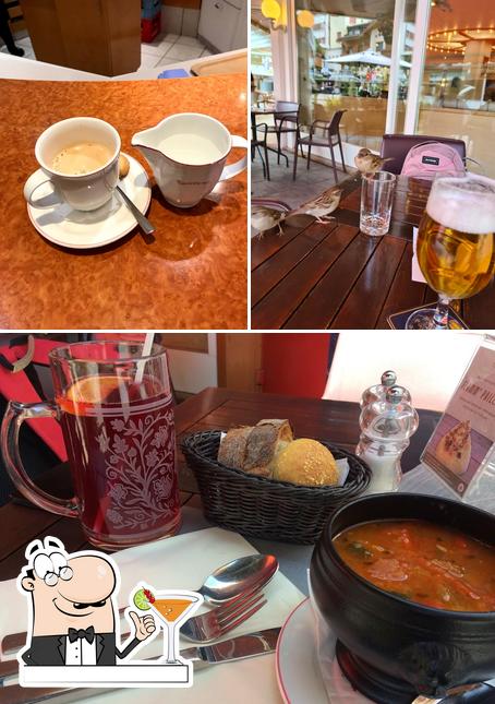 La bevanda e cibo del ristorante