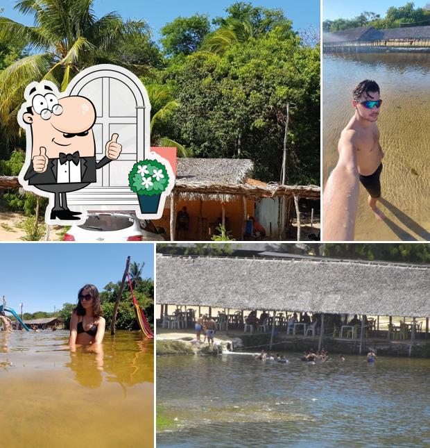 Desfrute da vista da área externa do Barraca da Bilica