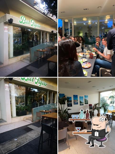 Dai un'occhiata agli interni di Bar Figaro