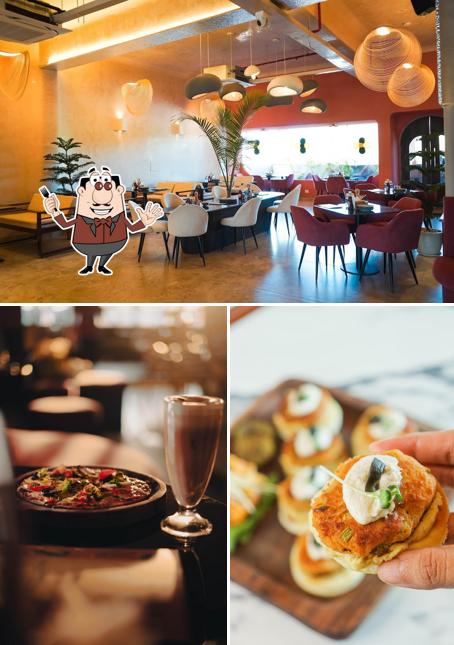 Among different things one can find food and interior at Refections Cafe