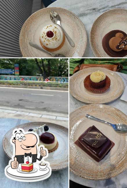 Delish - The Dessert Studio serves a variety of desserts