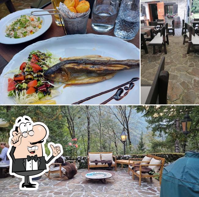 Dai un'occhiata agli interni di Restavracija Pristava Lepena