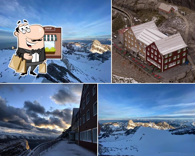 Puoi goderti l'aria fresca dal dehors di Berggasthaus Alter Säntis